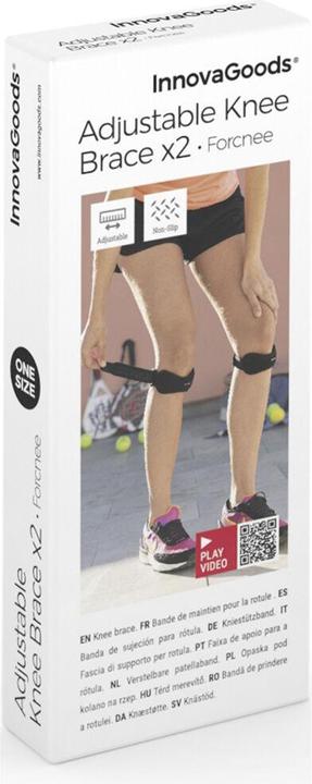Produktbild InnovaGoods Stützband für die Kniescheibe Forcnee 2 Stück (One Size)