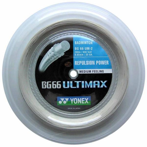 Image du produit Yonex BG-66 Ultimax / Rouleau de 200m, blanc, 0,65mm