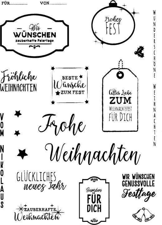 Actual product image Precious Marieke Clear Stamps "Merry Christmas