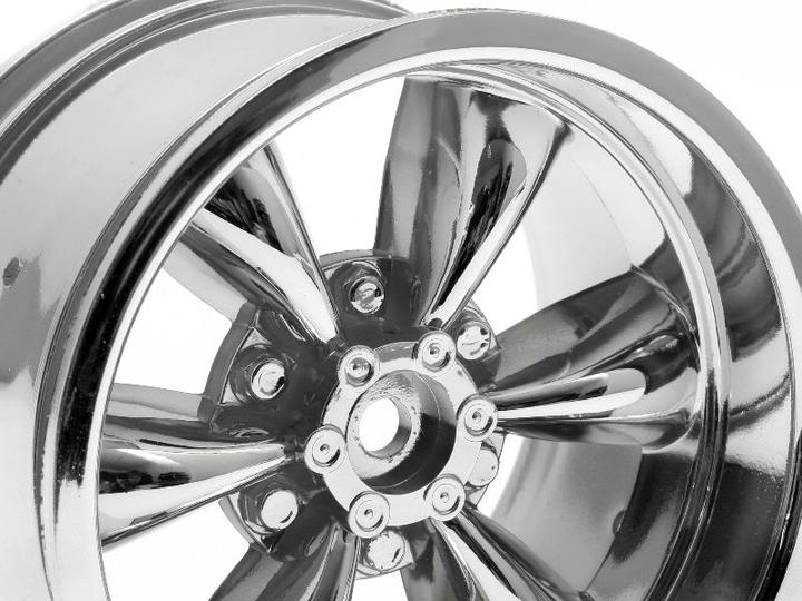 Image du produit HB Racing TT-6 SPOKE WHEEL CHROME (83X56MM/2PC/E-ZILLA10/SAVAGE