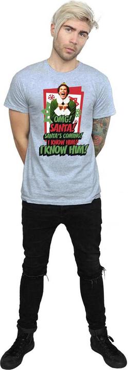 Actual product image Elf Mens OMG Santa T-Shirt (3XL)