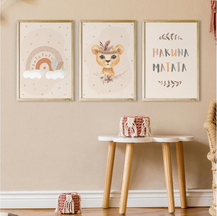 Immagine prodotto Eulentaler Set di poster Hakuna Matata 3 pezzi. (21 x 29,7 cm)