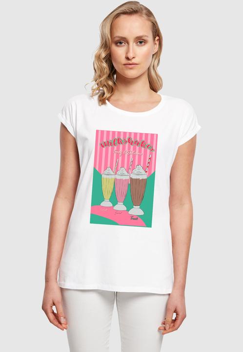 Actual product image Mister Tee MisterTee Ladies Milkshake Tee - Extended Shoulder Tee - 178079 (M)