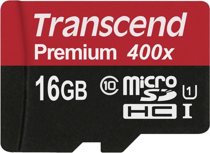 Transcend 16GB MICROSDHC CLASS 10 UHS-I (16 GB, microSDHC, U1, UHS-I)