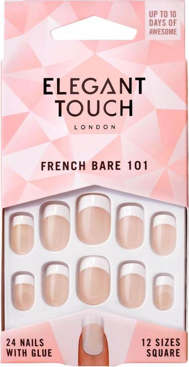 Actual product image Elegant Touch French Bare Medium 101 (Nude, White)