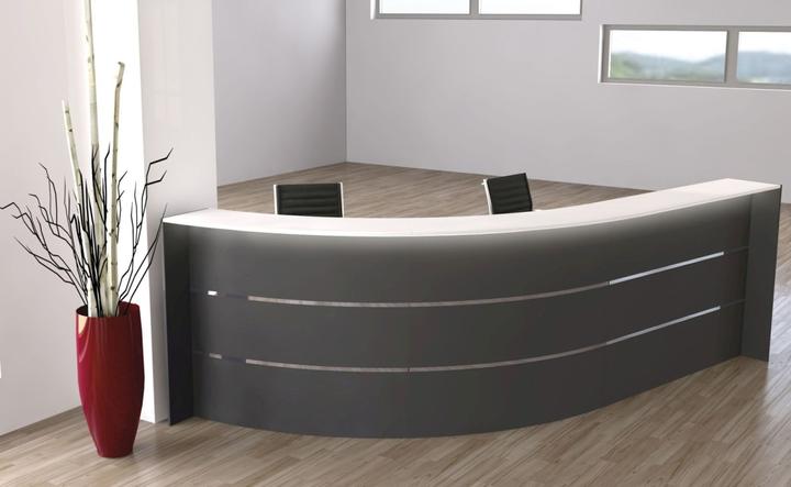 Immagine prodotto Kerkmann Banco reception BARI antracite, bianco 334,0 x 182,5 x 112,0 cm