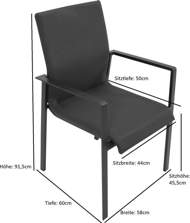 Actual product image Degamo 4 Stück Stapelsessel ALMADA