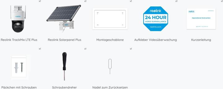 Immagine prodotto Reolink TrackMix LTE PLUS con pannello solare incluso (2560 x 1440 (WQHD))