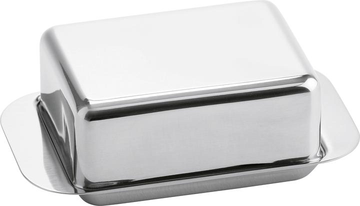 Actual product image Weis Butter dish for 125g butter 12,5x7,5x4,5cm stainless steel