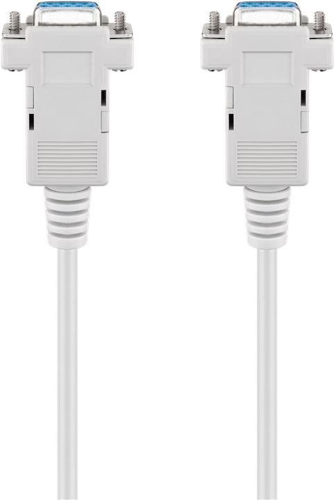 Actual product image Goobay connection cable D-SUB null modem, gray, 2 m (2 m)