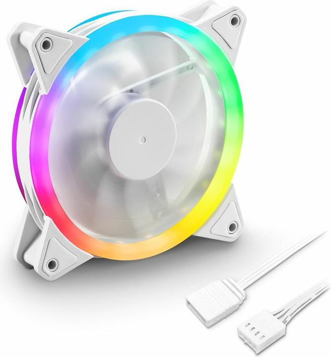 Image du produit Sharkoon SHARK Blades PWM RGB Fan Blanc (120 mm, 1 x)