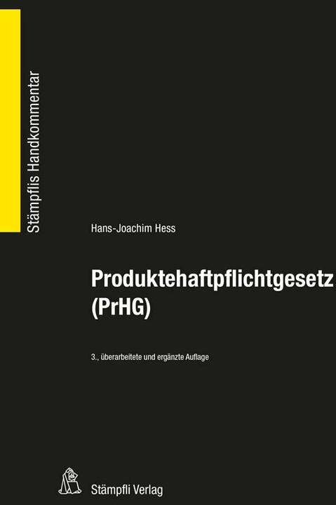Image du produit Produktehaftpflichtgesetz (PrHG) (Allemand, Hans-Joachim Hess, 2016)