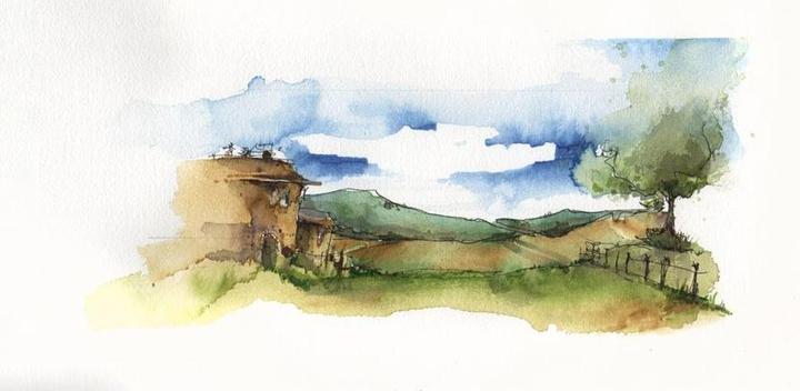 Produktbild Faber-Castell Wasserfarben Marker Albrecht Dürer 5er Etiu, Plein Air (Braun, 1 mm, 5 x)