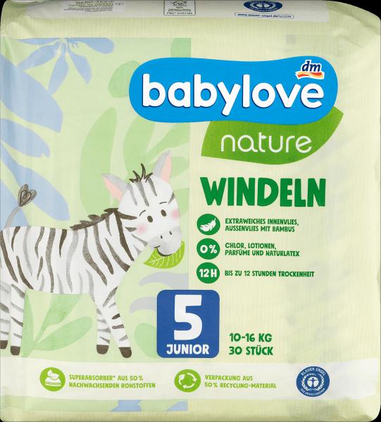 Actual product image dm babylove nature Windeln (Size 5, Pack, 30 Piece)