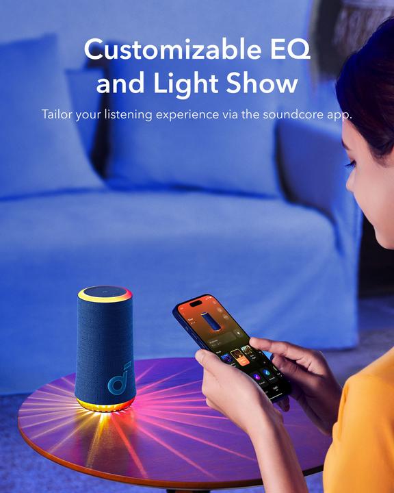 Actual product image soundcore Glow - Blue (12 h, USB power delivery)