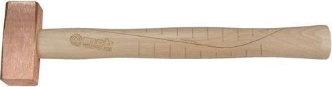 Actual product image Peddinghaus COPPER HAMMER "FAEUSTELFORM" 1.500G - FORGED - WITH HICKORY HANDLE