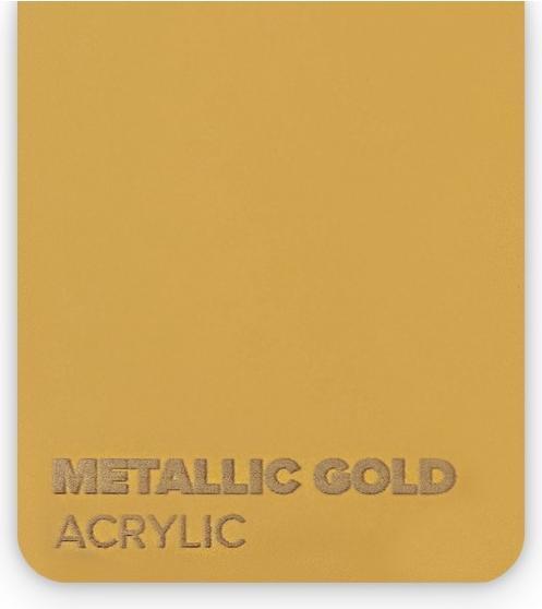 Immagine prodotto flux Pannello in vetro acrilico - HEXA - Oro metallizzato (41 cm, 73 cm)