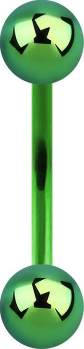 Immagine prodotto Star Piercing Micro Banana verde con due palline (senza ottone, Acciaio chirurgico 316L)