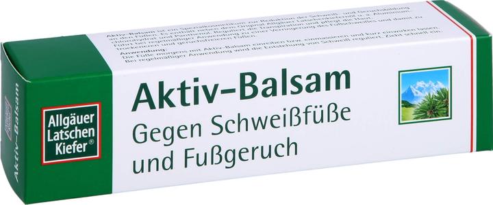 Actual product image Allgäuer Mountain pine active balm against sweaty feet and foot odour, 50 ml cream (Foot bath, 50 ml)