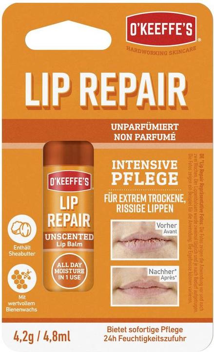 Immagine prodotto O'Keeffe's Balsamo labbra non profumato Lip Repair (Cura matita)