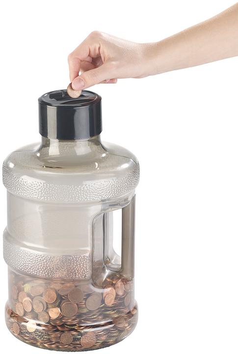 Actual product image Infactory XXL jumbo money box with electronic coin counter (18 x 18 x 33 cm)
