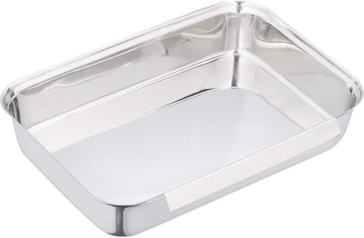 Actual product image Relaxdays Breading Trays Stainless Steel, Batter Station