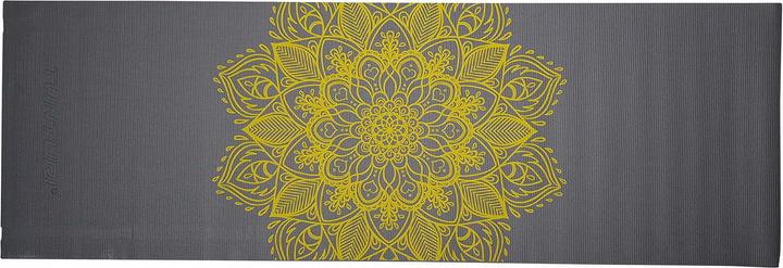 Produktbild Tunturi PVC Yogamatte 4 mm Rutschfest Anthrazit mit Mandala Aufdruck (4 mm)