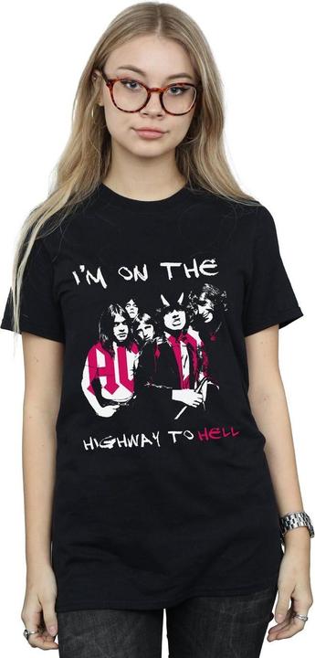 Produktbild AC/DC I'm On The Highway To Hell BaumwollBoyfriend TShirt (3XL)