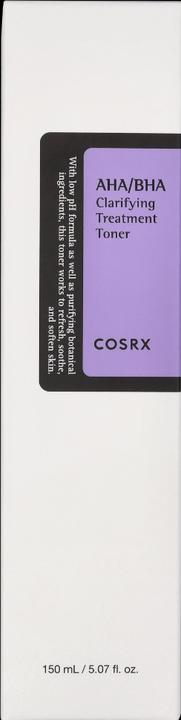 Actual product image Cosrx AHA/BHA Clarifying Treatment Toner (Tonic water, 150 ml)