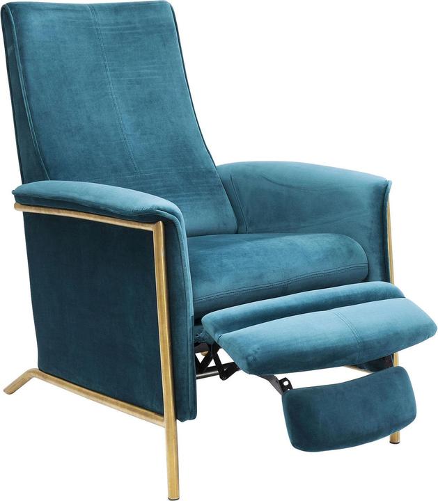 Immagine prodotto Kare Design Sedia relax Lazy Velvet Blue