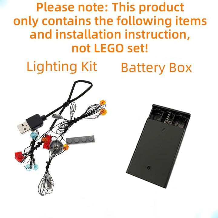 Actual product image Geament LED-Licht-Set: Lego Harley-Davidson Fat Boy (10269)