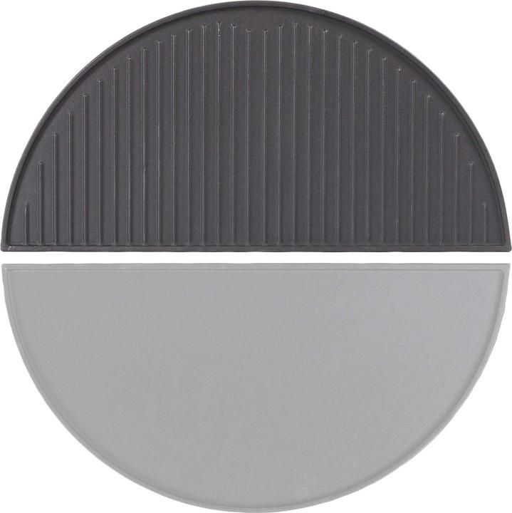 Wiltec Gusseisen Grillplatte 46,7x22,8x1,5cm Grill Platte Grillzubehör BBQ