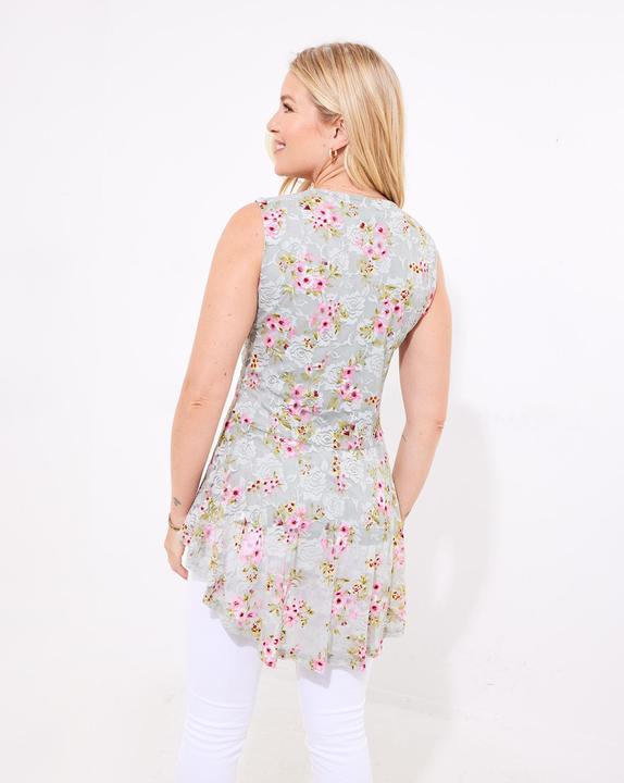 Immagine prodotto Joe Browns Lace Zip Neck Floral Sleeveless Top (38)