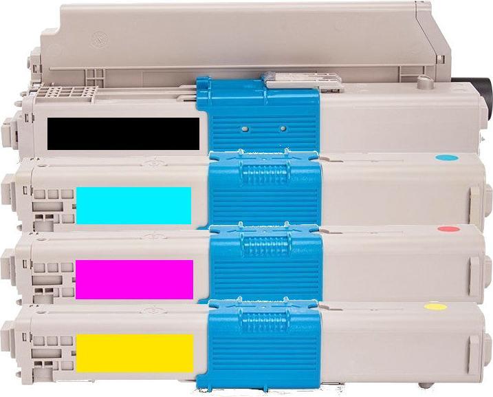 Actual product image Hermex Compatible Oki C301DN Toner (M, FC, C, Y)