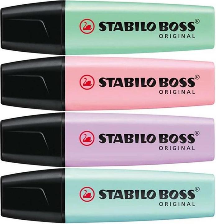 Produktbild STABILO BOSS ORIGINAL Pastel Textmarker (Pastell, 5 mm, 4 x)
