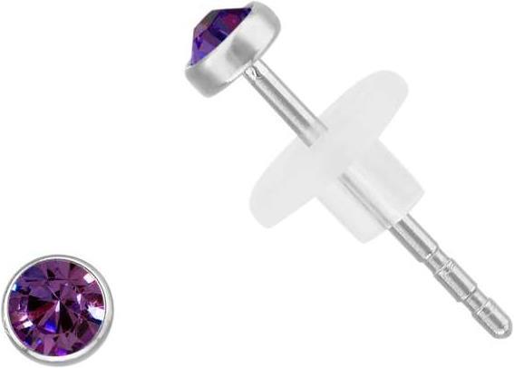 Bijouteria Ohrstecker (Edelstahl, Kristall, PVC)