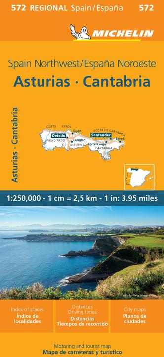 Image du produit Michelin Asturias Cantabria - Carte régionale 572