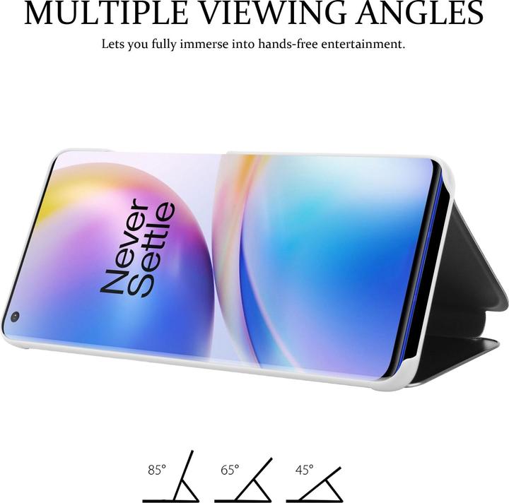 Productafbeelding Cadorabo Boek Smart View Spiegelhoes (OnePlus 8 Pro)