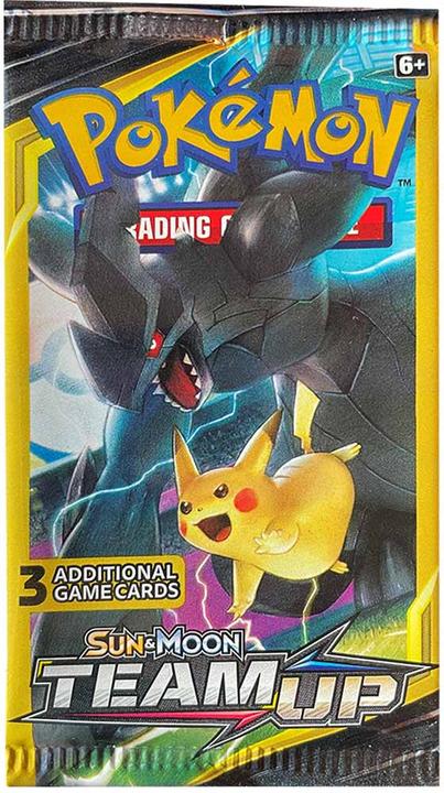 Produktbild Pokémon Sun & Moon Team UP Booster (1 Packung mit 3 Karten) (Englisch, Booster Pack)