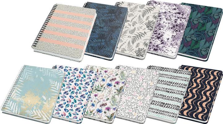 Produktbild Sigel Spiralnotizbuch A5 120BL Wild Hearts (A5, Gepunktet, Harter Einband)