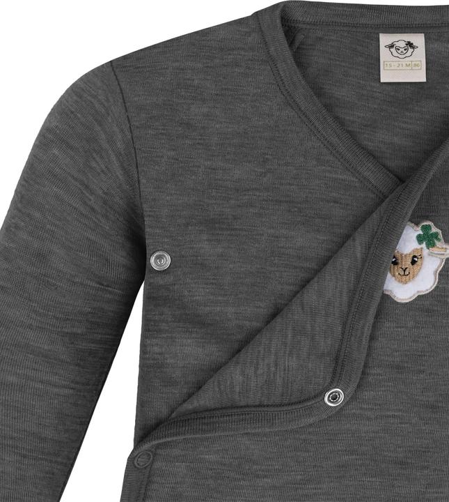 Actual product image Normani 3-pack multipack baby bodysuit merino long-sleeved body with buttons - 9345 (68)