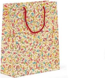 Kartos Geschenksack Florentia 30x36x12cm mit roter Kordel (Geschenktüte, 1 x)