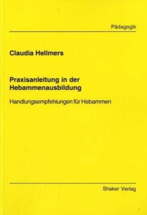 Immagine prodotto Praxisanleitung in der Hebammenausbildung (Tedesco, Claudia Hellmers, 2002)
