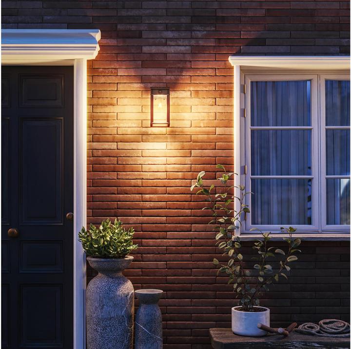 Produktbild Philips Lighting Geri 929004632601 Solar-Aussenwandleuchte 3.2 W Warmweiss Schwa (470 lm, IP44)