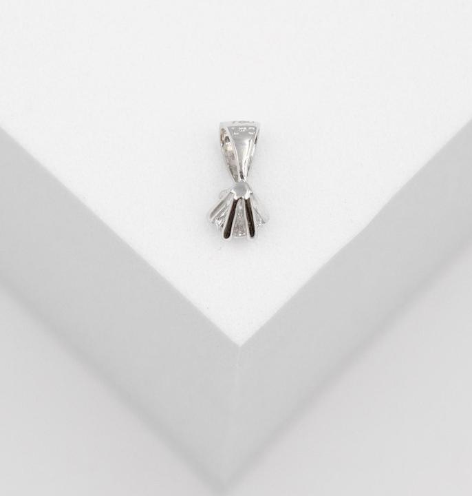 Image du produit Muau Pendentif (Or blanc 750 Diamant 0.02ct. 9x5mm)