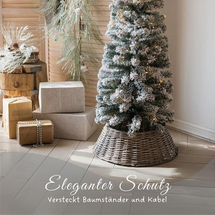 Produktbild Hermex Rattan-Weihnachtsbaumkorb Christbaum-Rock Tannenbaum-Kragen Korbabdeckung (1 -teilig)