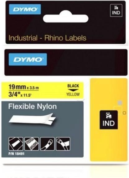 Actual product image Dymo RhinoPRO Flexible Nylon Ribbon (1.90 cm, Black)