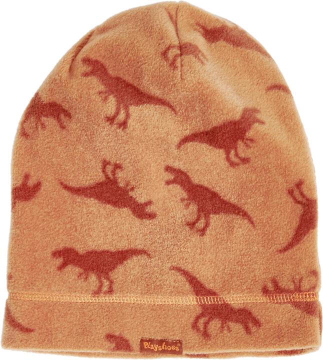 Produktbild Playshoes Mütze Fleece-Beanie Dinos Ocker Gr. 51 (51)