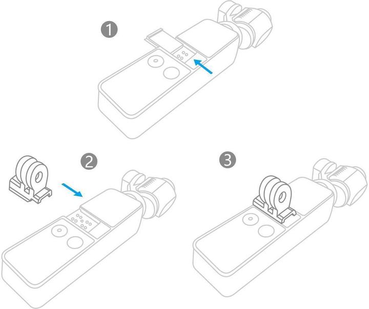 Actual product image Pgytech Osmo Pocket Data Port to Universal Mount (DJI Osmo Pocket)