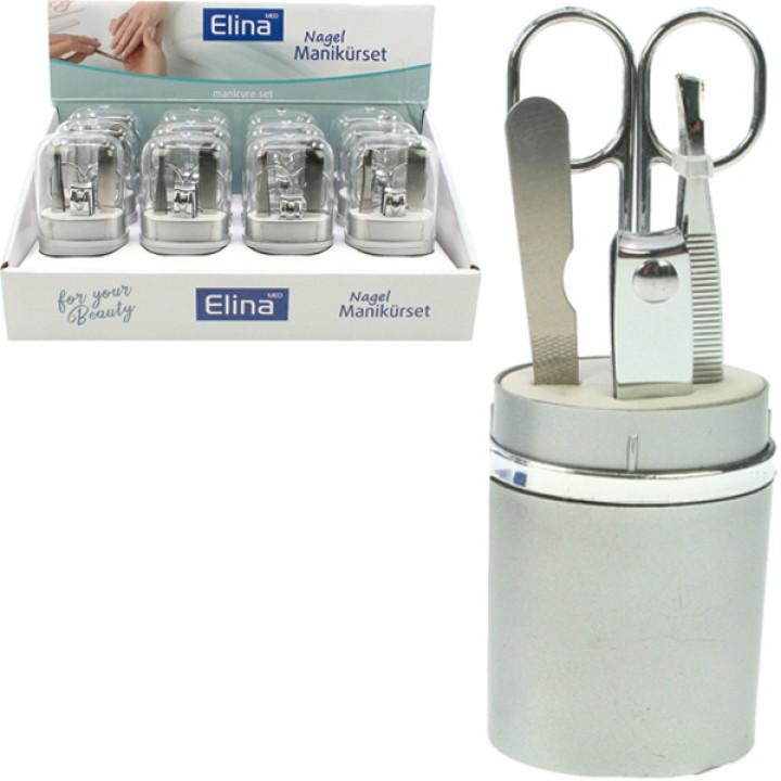 Image du produit Elina Set de manucure 4 pcs. en étui 13cm i. Displ.